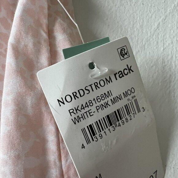 Abound A line Mini MOO Skirt Size MEDIUM Blush Pink Abstract - Picture 10 of 10